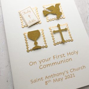 Communion four squares gold