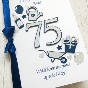 Mens A5 number with gardening