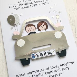 Anniversary car silver